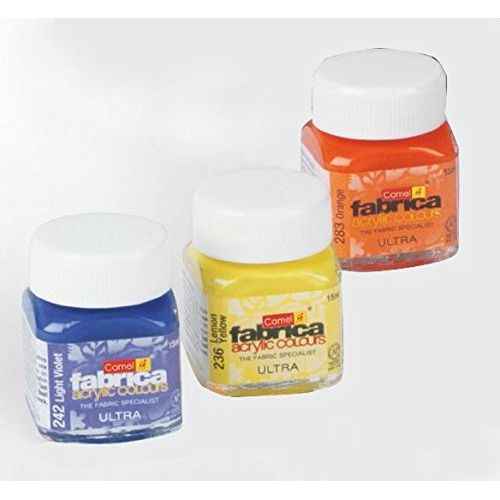 Buy Camel Fabrica Acrylic Colours Individual bottle of White in 15 ml,  Ultra range Online in India