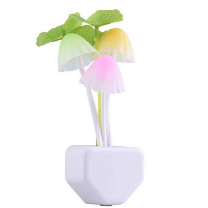 Skycandle Mushroom Shaped Plug & Play LED Lamp with Auto Controlled Sensor (Pack Of 2)