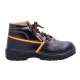 Polo Indcare Aero High Ankle Steel Toe Black & Orange Work Safety Shoes, Size: 10 (Pack of 20)