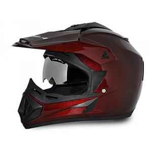 Vega Offroad D/V Burgundy Helmet, Size (Medium, 580mm)