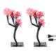 VRCT 10W B-22 Pink Tree Decorative LED Light Bulbs, HD-347 (Pack of 2)