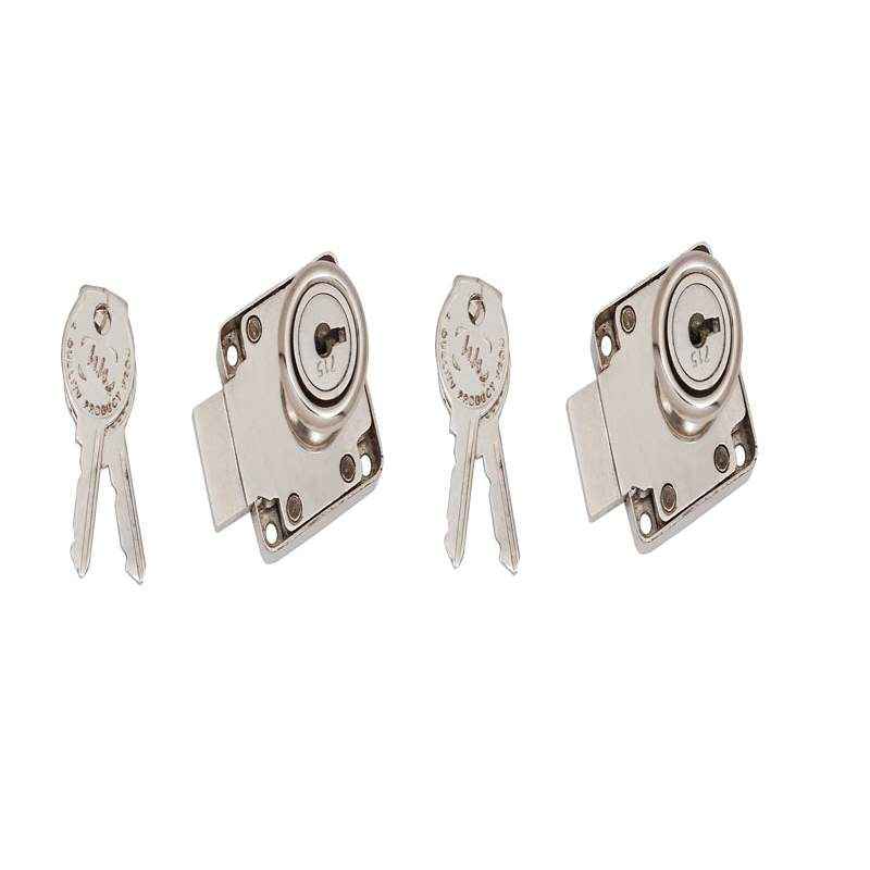 SmartShophar 30mm Zinc Gold Silver Harey Multipurpose Locks, 54208-MPLH-GS30-P2 (Pack of 2)