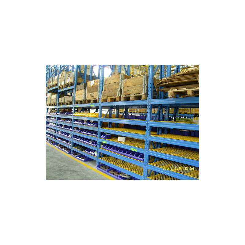 Dossier Blue Metallic Storage Shelve