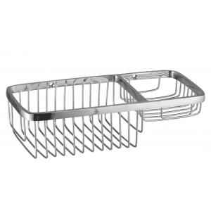 Kamal Wire Basket Straight 10 Inch (W/Soap Holder), ACC-1196