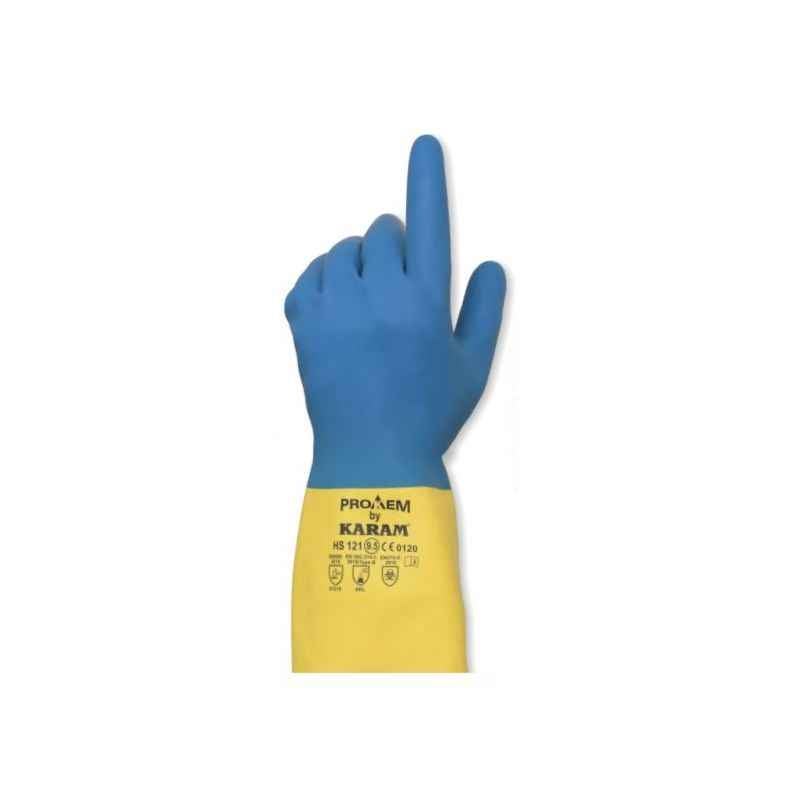 Karam HS121 Natural Rubber Hand Gloves, Size: 10.5