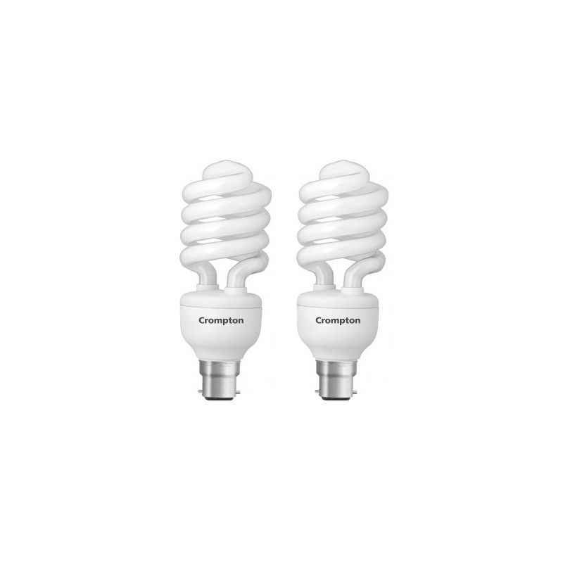 Crompton 85W B-22 Spiral DF CFL Cool Day Light (Pack of 2)