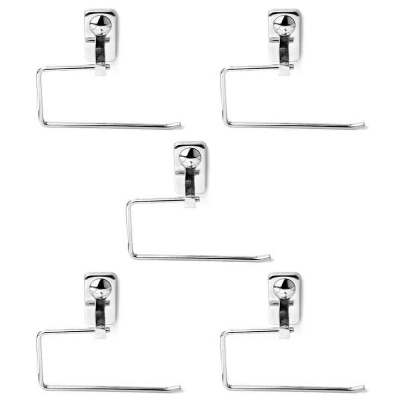 Abyss ABDY-0746 Glossy Finish Stainless Steel Towel Holder/Napkin Ring (Pack of 5)