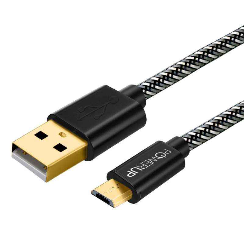Powerup Black Micro-USB Quick Charging Cable
