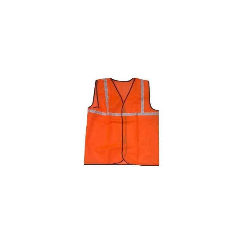 AST 1 Inch Fabric Type Orange Safety Jacket, SSJ-01