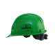 Karam Green Plastic Cradle Ratchet Type Safety Helmet, PN-521