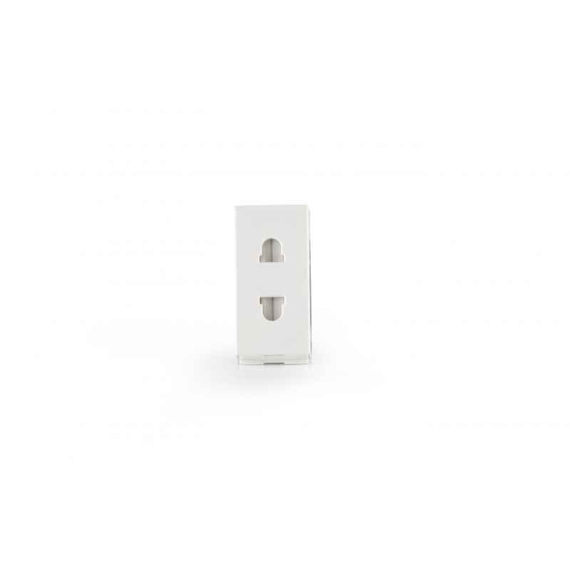 GM 6A 1M 2 Pin Euro-American Socket with Safety Shutter, AA 1 028-W