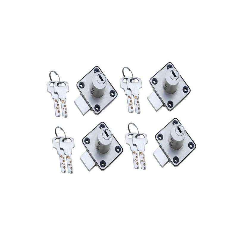 Smart Shophar 30mm Zinc Silver Queen Multipurpose Locks, 54216-MPLQ-SL30-P4 (Pack of 4)
