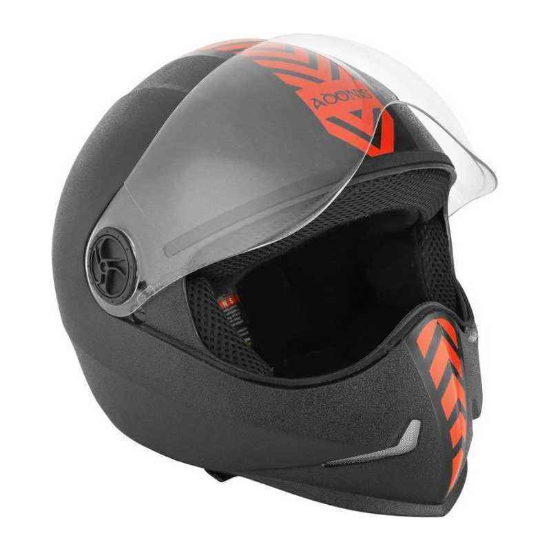 Steelbird Adonis Motorbike Black Red Full Face Helmet, Size (Large, 600 mm)