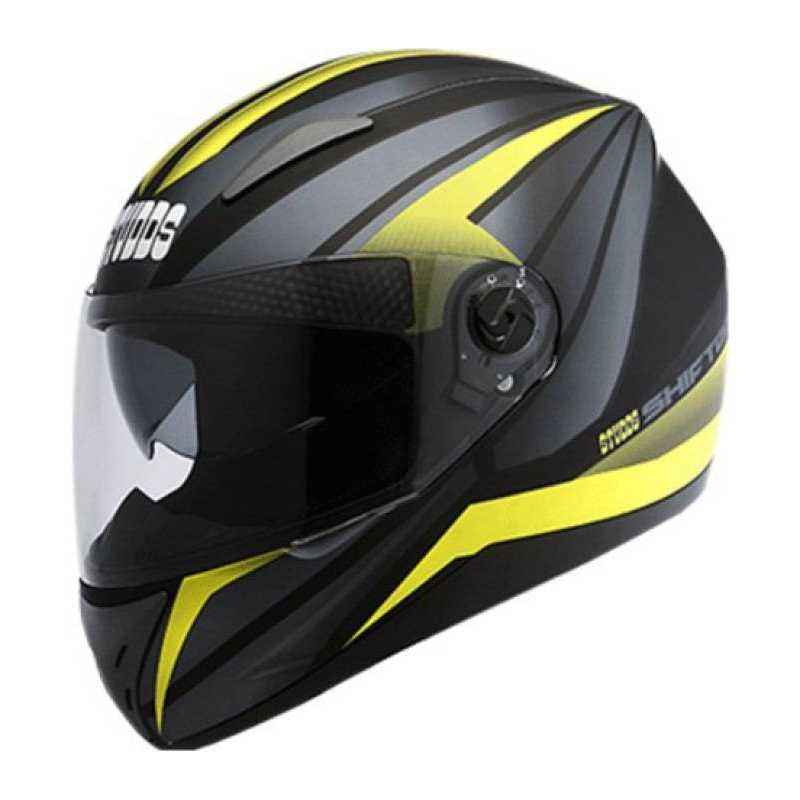 Studds Shifter D2 Matt Black Yellow Full Face Helmet, Size (XL, 600 mm)