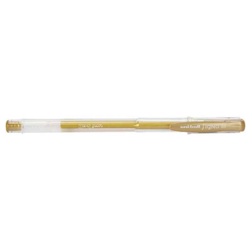 Uniball UM 100 (08) Gold Signo Fine Gel Pen