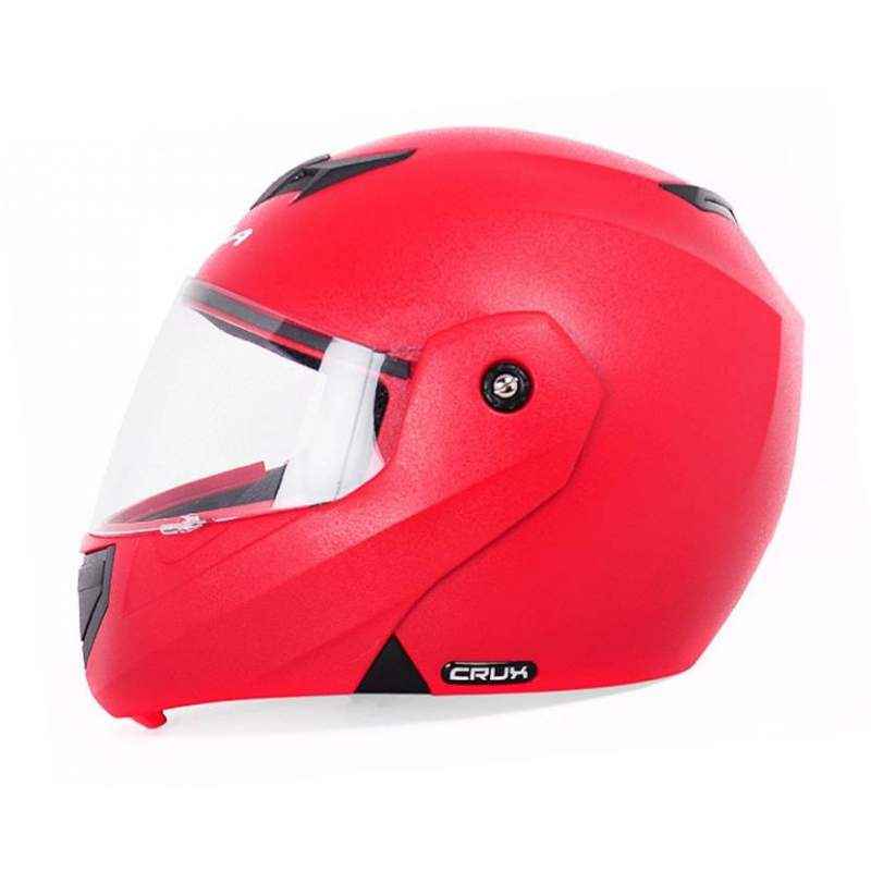 Vega Crux Motorbike Red Full Face Helmet, Size (Large, 600 mm)