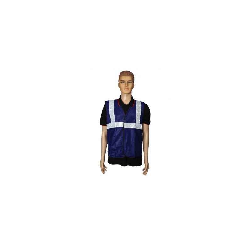 Kasa Life 2 Inch Cloth Type Blue Reflective Safety jacket, KL-2CB (Pack of 5)