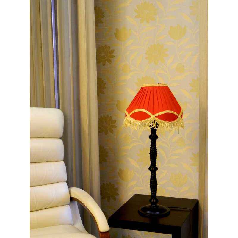 Tucasa Table Lamp with Fringe Shade, LG-105, Weight: 800 g