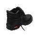 Tiger Leopard S1 BG High Ankle Steel Toe Black Work Safety Shoes, Size: 5
