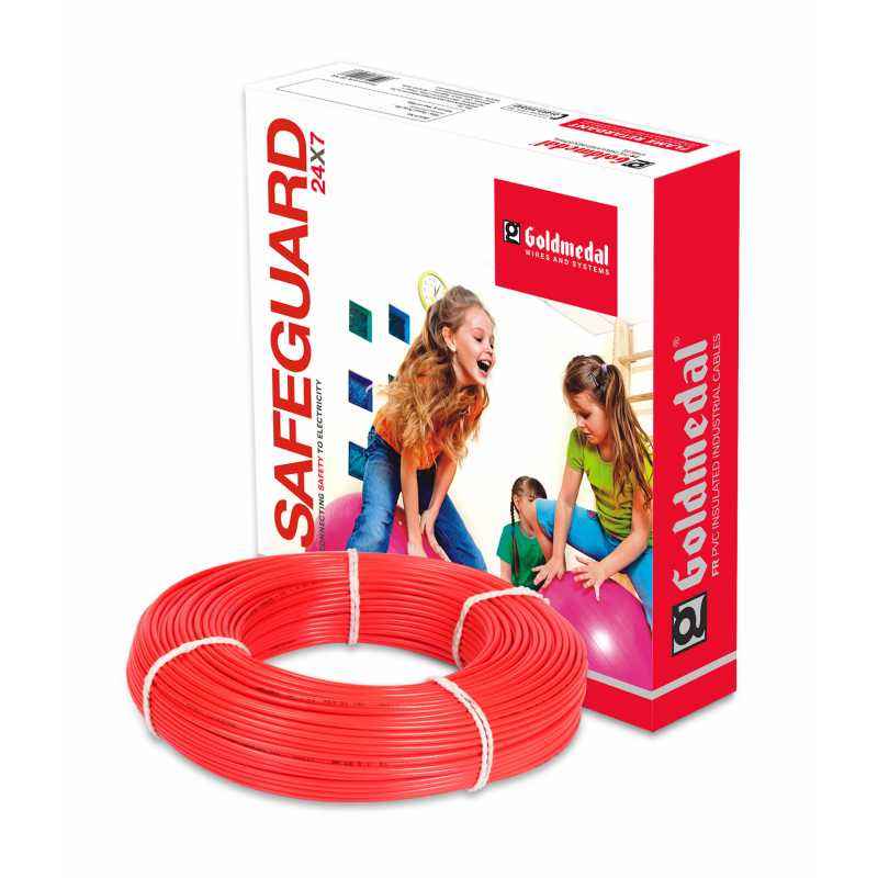 Goldmedal 90m 2.5 Sq mm Red FR PVC Wire