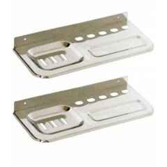 Doyours Royal Series 2 Pieces 3-in-1 Soap Dish, Brush Holder & Paste Holder Set, DY-0456