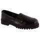 Rigau 2012 Black Leather Steel Toe Work Safety Shoes For Women, Size: 7