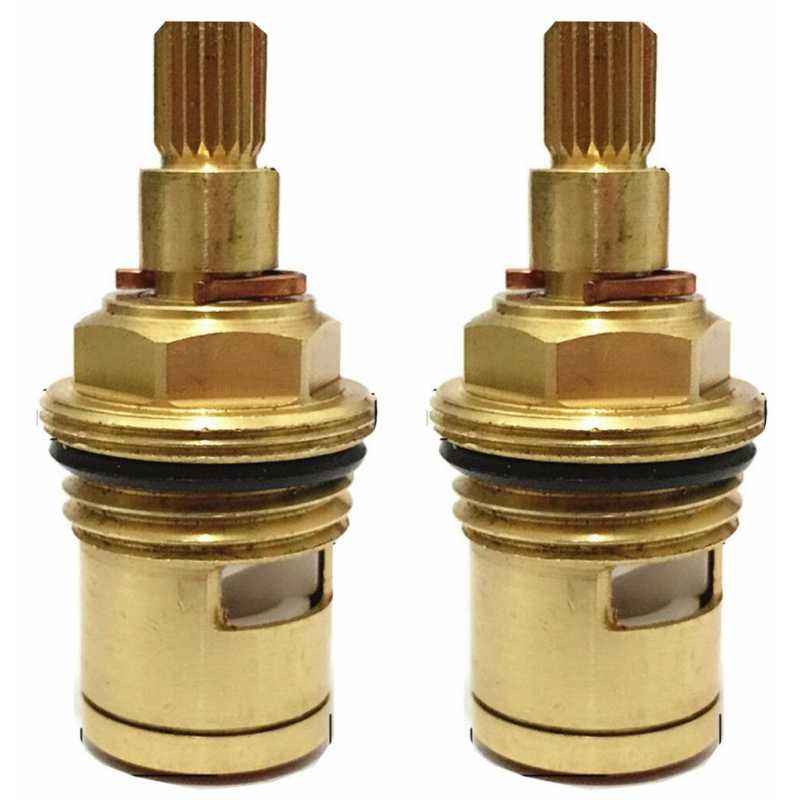 Snowbell Quarturn Turn Small Gold Ceramic Disk Fitting Cartridge for Taps (Pack of 2)