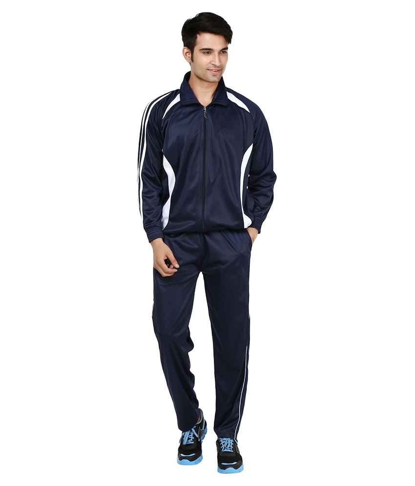all blue tracksuit