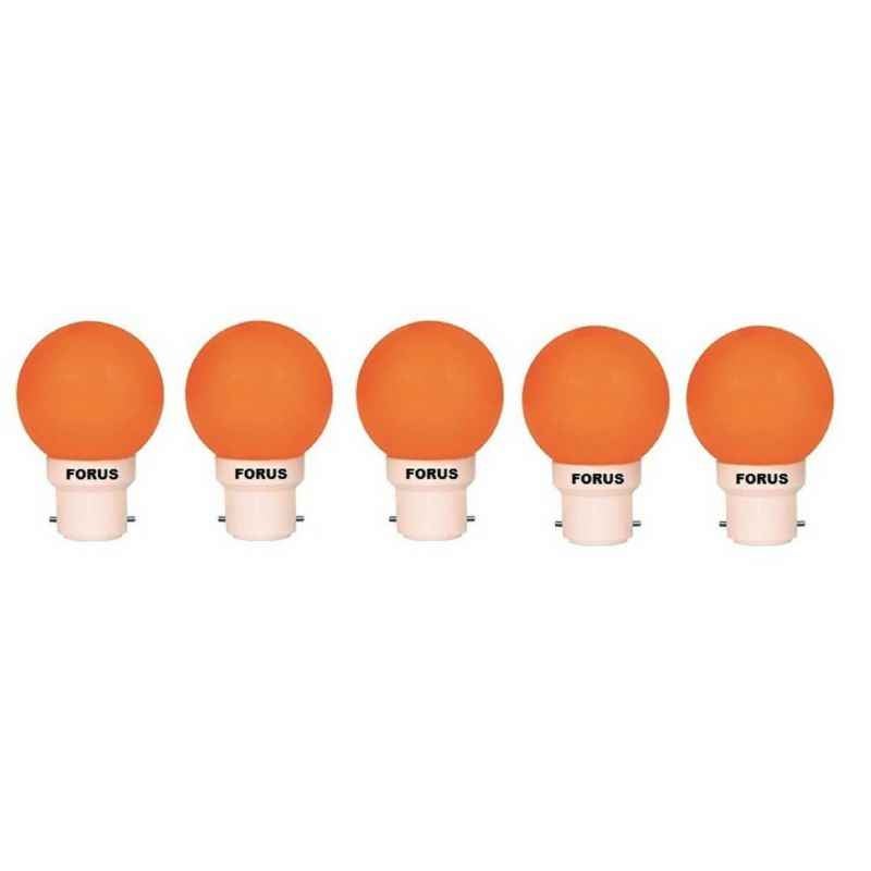FORUS 0.5W  Orange LED Bulb (Pack of 5)