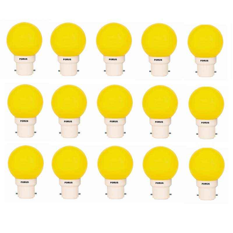 FORUS 0.5W  Yellow LED Bulb (Pack of 15)