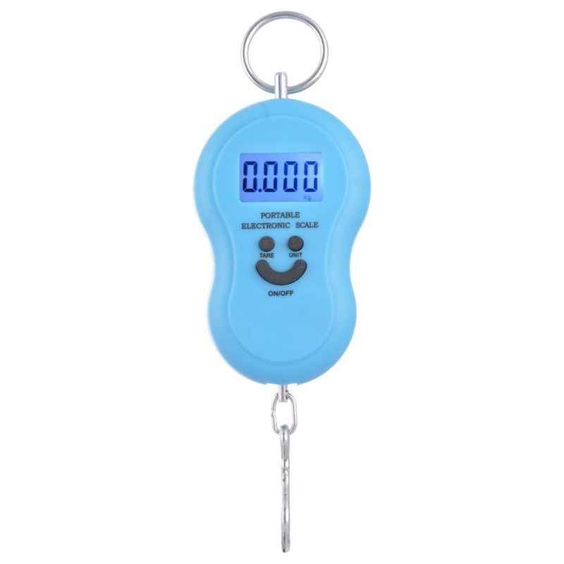 Virgo Portable Hanging Luggage Kitchen Weighing Scale, v-04BLUE