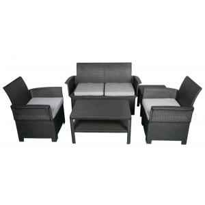 Ventura VF LS S009 Black Outdoor Sofa Set