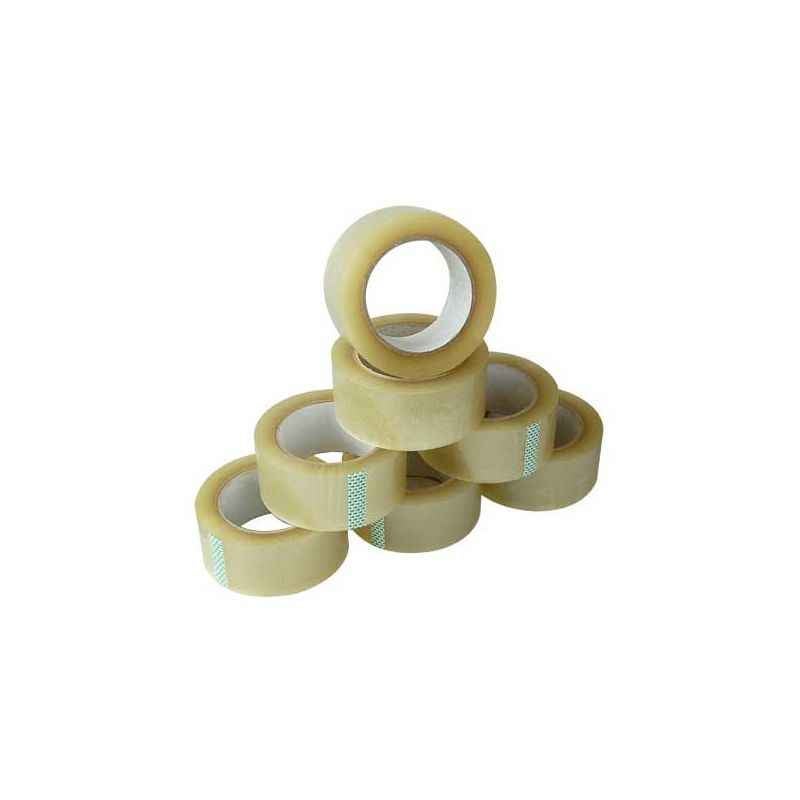 Elisha 18mm Transparent High Gum Tape, Length: 55m (Pack of 8)
