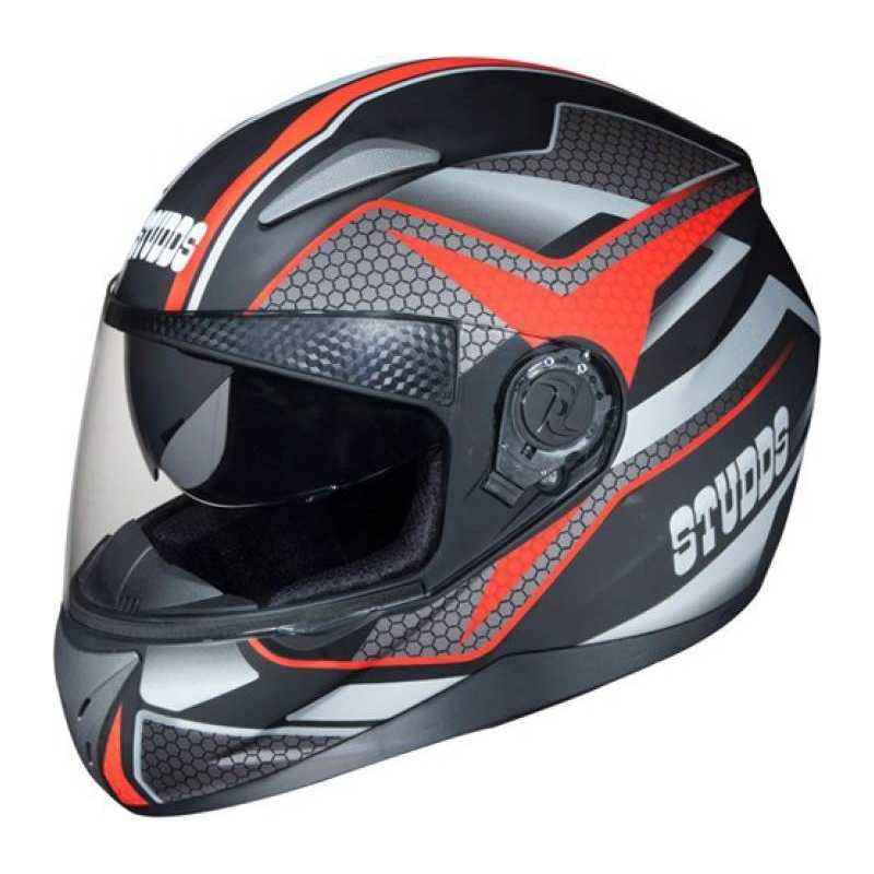 Studds Shifter D8 Motorsports Red Full Face Helmet, Size (XL, 600 mm)