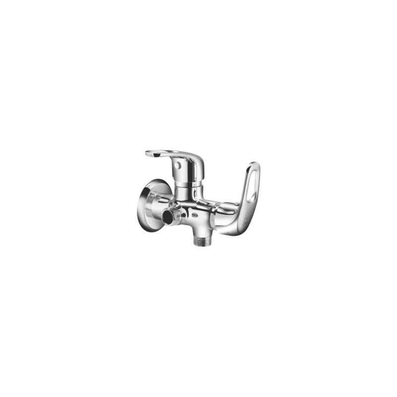 Cera Carbon Single Lever CS205A 2-Way Angle Faucet With Wall Flange