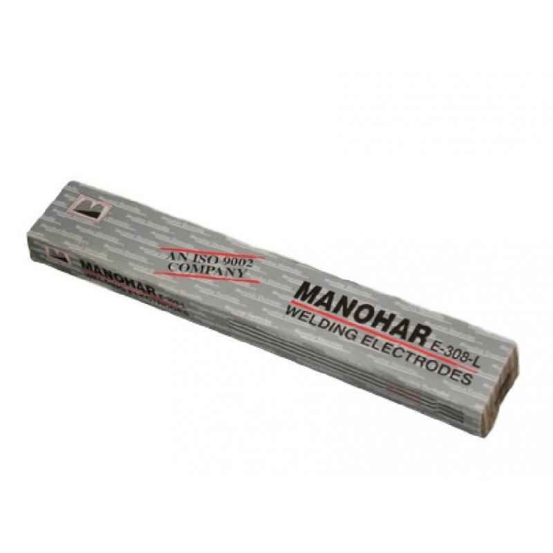 Manohar Stainless Steel Electrodes, E-308L, Size: 2.50x350 mm