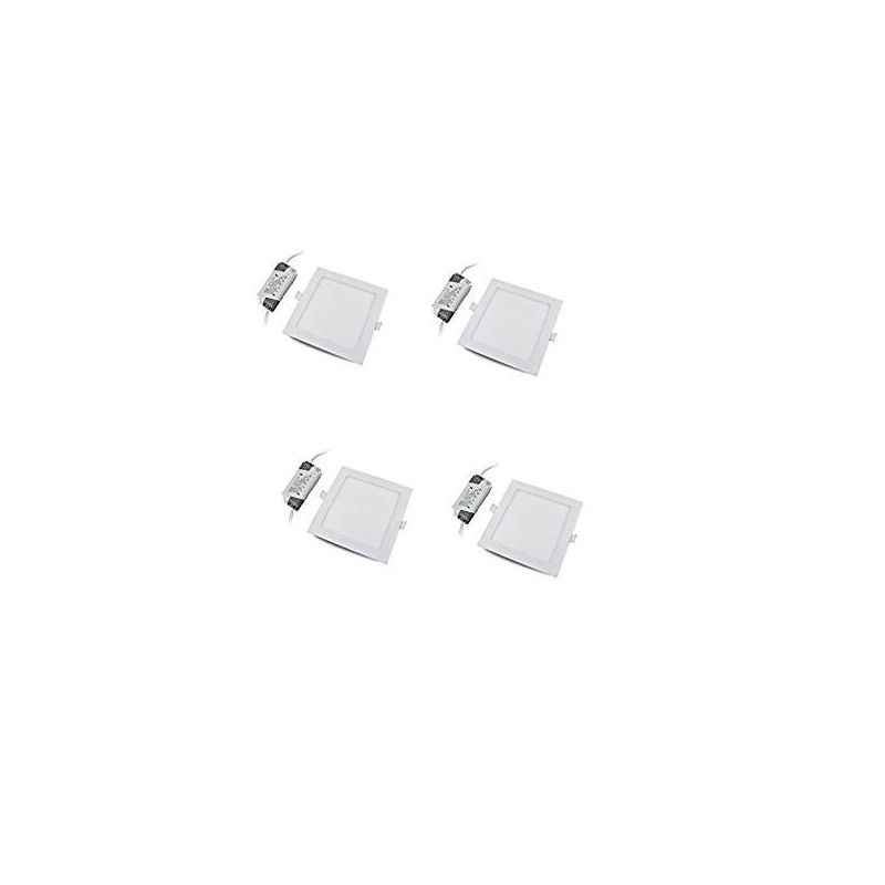 Riflection 15W Warm White Square LED Slim Panel Light (Pack of 4)