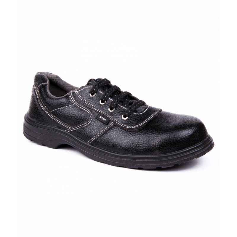 Hillson Nasa Steel Toe Black Safety Shoes, Size: 7