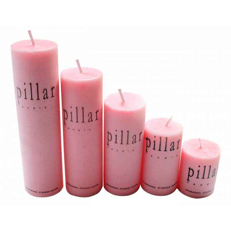 Dizionario Rose Pillar Candle, VH180 (Pack of 5)