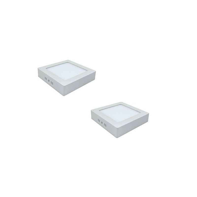 Riflection 6W Warm White Square LED Surface Panel Light (Pack of 2)