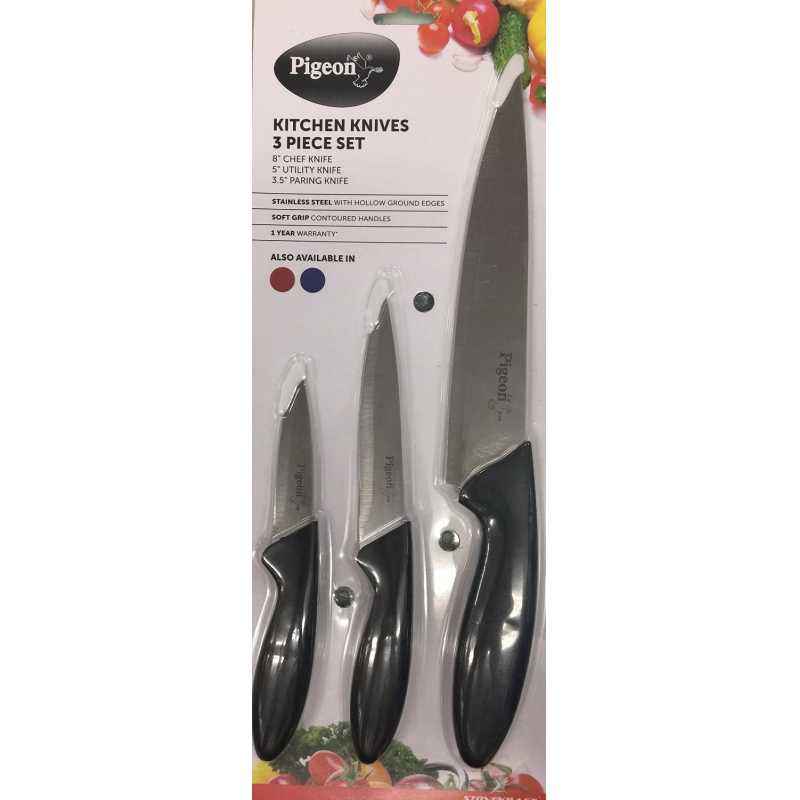 Pigeon 3 Pieces Kitchen Knives Set