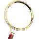 Stealodeal 90mm Maroon & Gold Magnifying Glass, Magnification: 10X