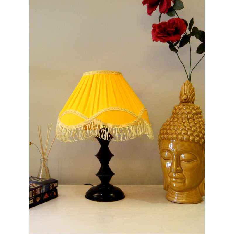 Tucasa Table Lamp with Fringe Shade, LG-505, Weight: 600 g