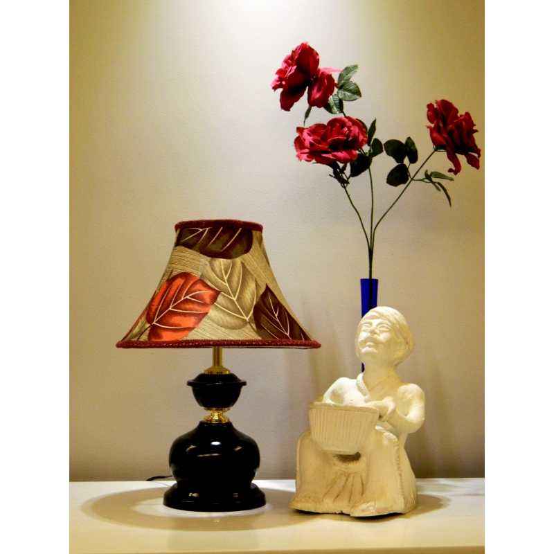 Tucasa Table Lamp with Poly Silk Shade, LG-438, Weight: 450 g