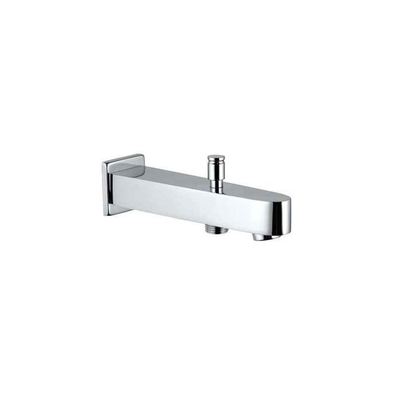 Jaquar Kubix prime Chrome Plated Bathtub Spout with hand shower Attachment and wall flange, SPJ-81463