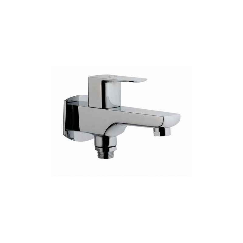 Jaquar Kubix Chrome Plated Two Way Bathroom Faucet with Wall Flange, KUP-35041PM
