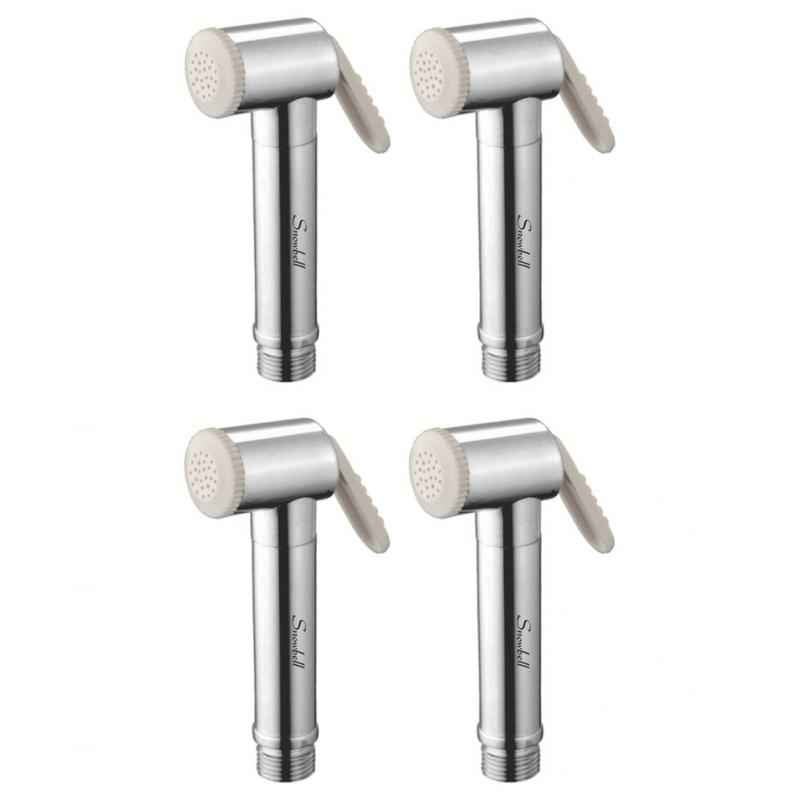 Snowbell Jaquar Chrome Plated Ivory Health Faucet Head (Pack of 4)