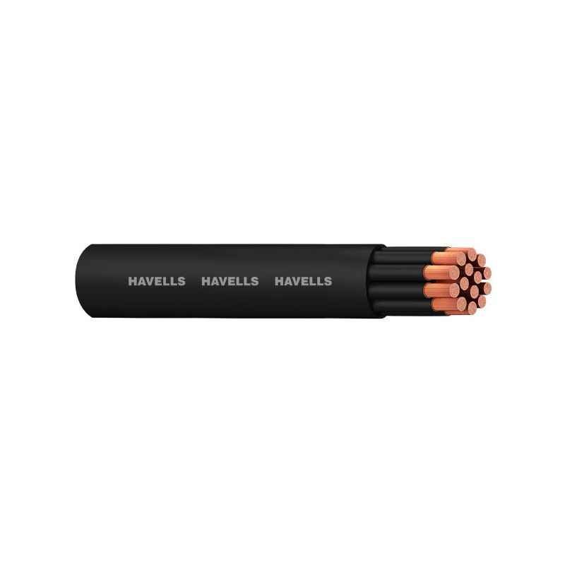 Havells 1.5 Sqmm 10 Core Black Round Cable, WHMFDSKBC1X5, Length: 100 m