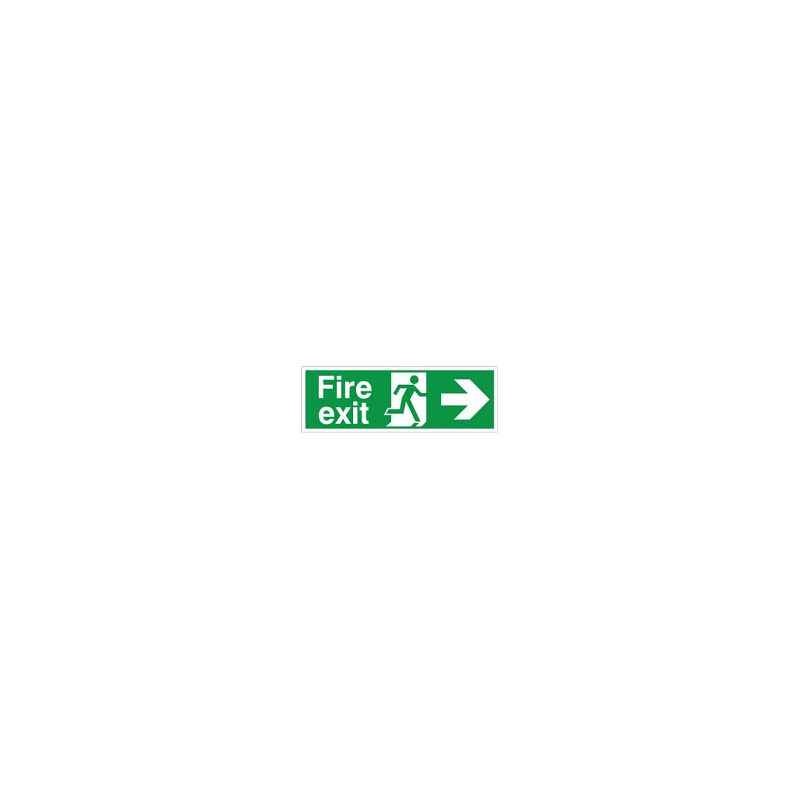 Mediateckboards FERA-050 Fire Exit Right Arrow, Size: 4x12 in