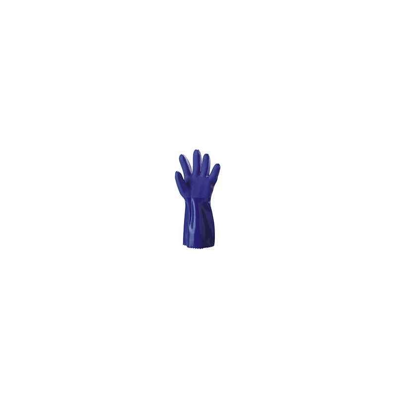 Atlas PVC Blue Hand Gloves, STARFISH PLUS/CEB-004-B (Pack of 10)
